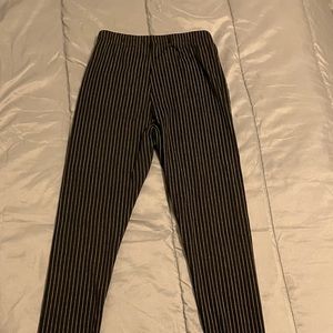 Striped black and white pants